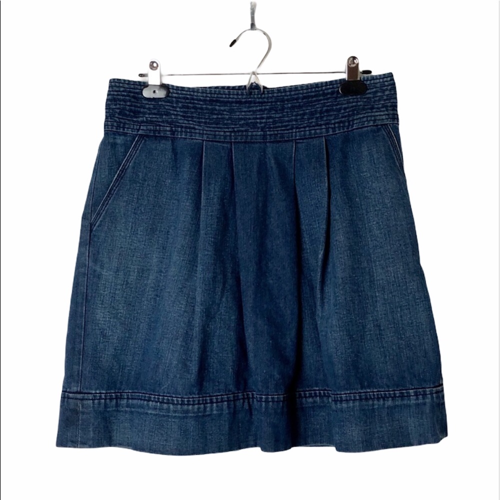 Meli Melo Jeans denim skirt A line pleats